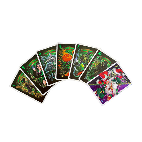 Lot de 7 cartes brillantes